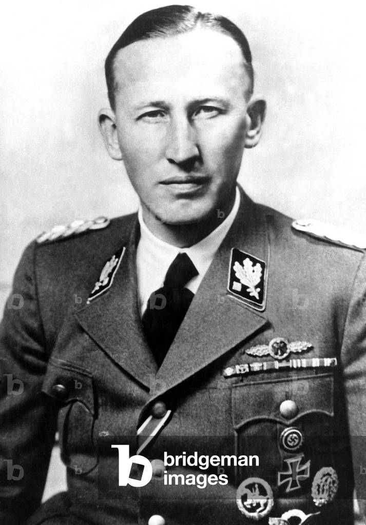 Reinhard Heydrich, SS General (b/w photo)