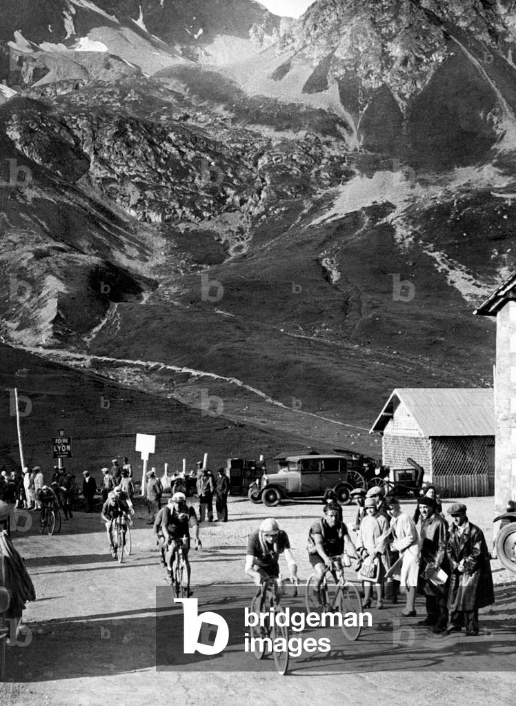 Antonin Magne, Tour de France, 15th leg Grenoble/Evian (Alps) on 20th July 1929 (b/w photo)b