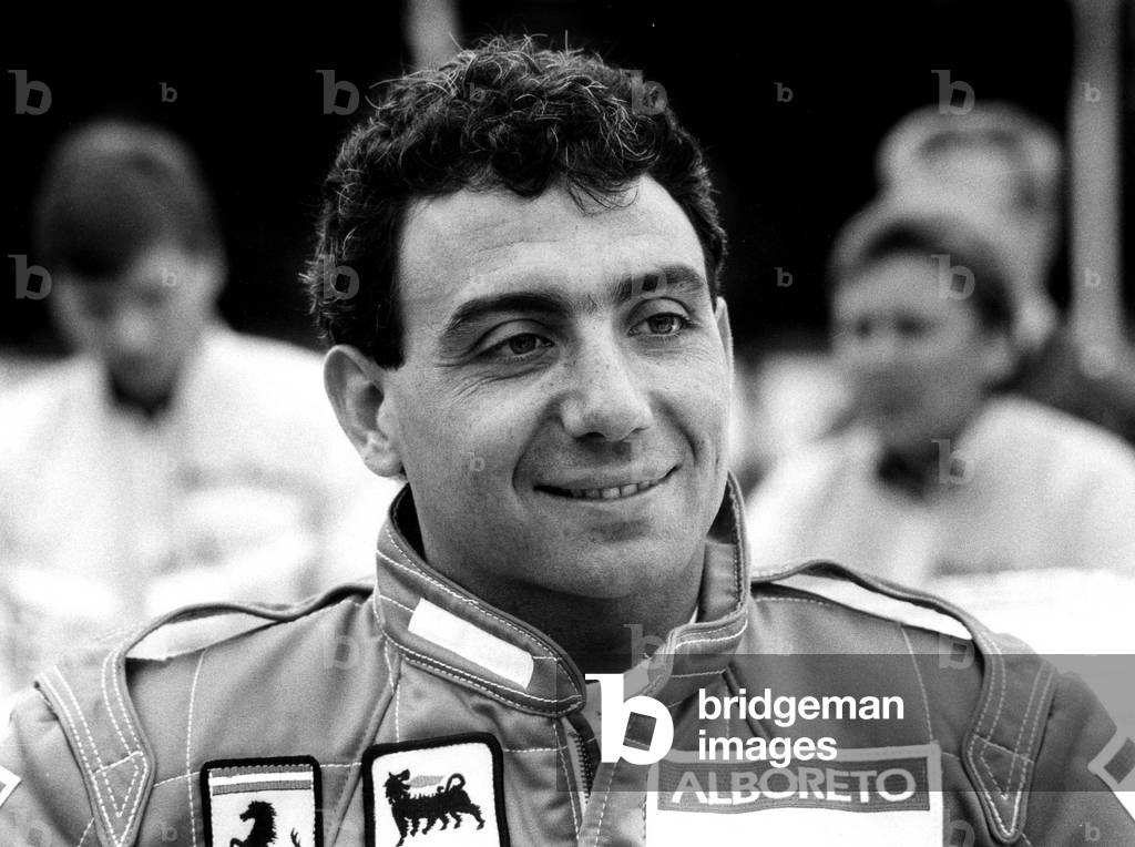 Michele Alboreto Italian car driver, born on 23 December 1956 in Milan and on 25 April 2001 at the Lausitzring circuit in Germany Here on the Finnish circuit in Helsinki in August 1986