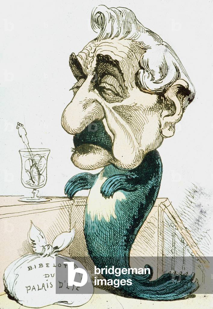 General Cousin of Montauban (1896-1878) Earl of Palikao, French General and Prime Minister in 1870 Caricature of Imperiale Menagerie