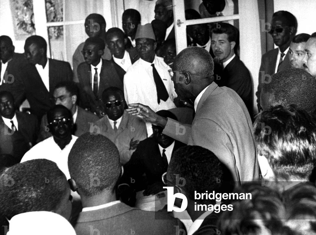 After the coup in Senegal Lamine Gueye addressed to the deputes on 20 December 1962