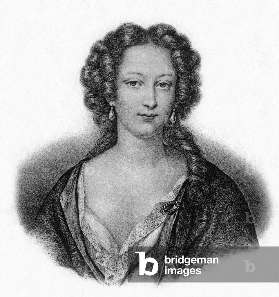 Marie-Anne de La Tremoille Princess of Ursins (litho)
