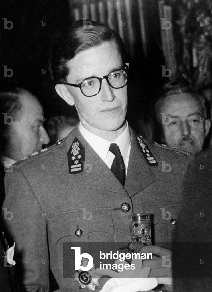 Baudouin of Belgium (future king) in Brussels c. 1950