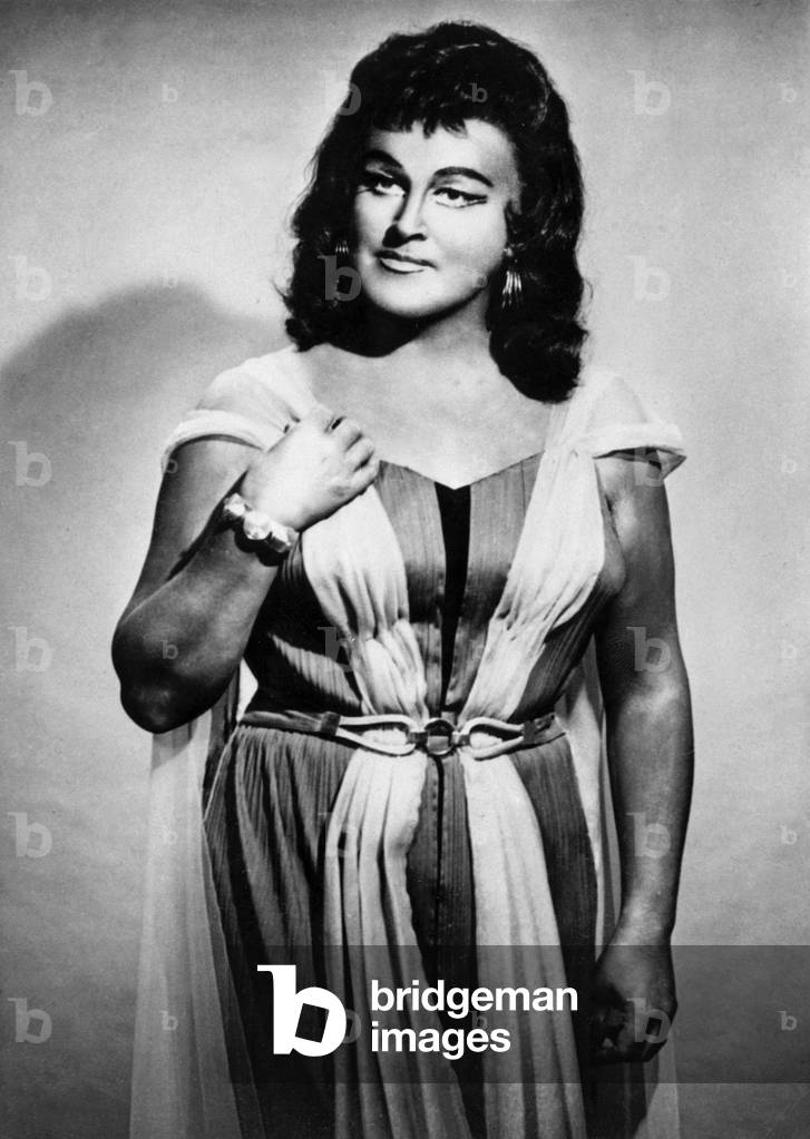 Opera Singer Birgit Nilsson as Aida in New York on October 22, 1963