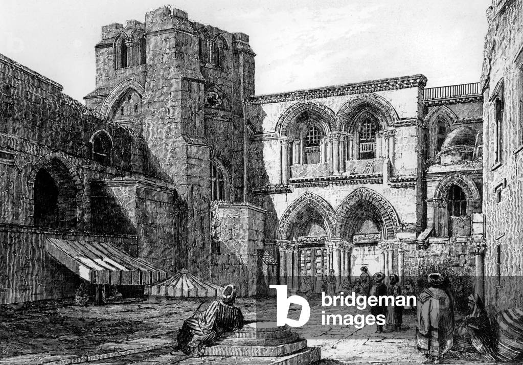 Church of the Holy Sepulchre, Jerusalem, engraving, 19th century