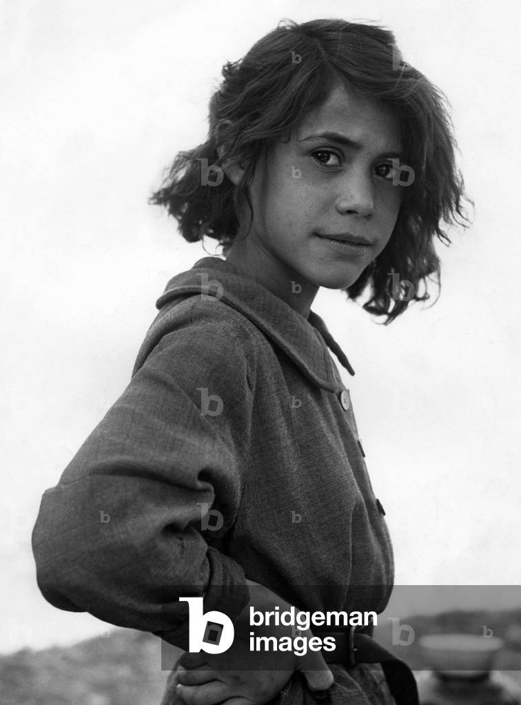 Young gypsy at meeting of gypsies in Saintes Maries de la Mer, Camargue, France, 50's
