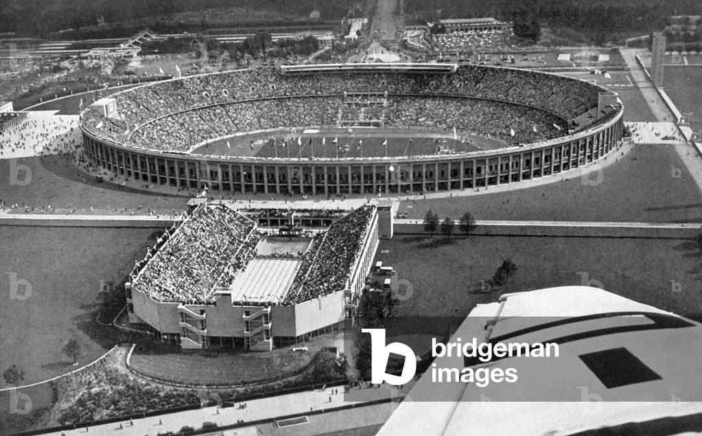 Berlin Summer Olympic Stadium, 1936 (b/w photo)