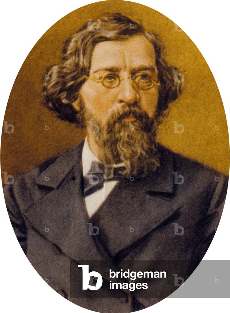 Nikolay Gavrilovich Chernychevsky (colour litho)