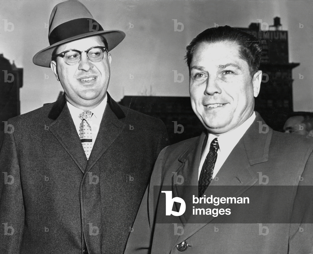 Jimmy Hoffa (1913-1975) vice-President of the trade union of the lorry drivers americains and directing deTeamsters trade Union (1957-1971), with Frank Fitzsimmons (its rival), about 1960