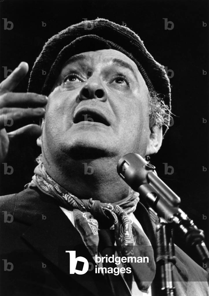 Zero Mostel at “Stars Salute To Israel” at Madison Square Garden, New York, June 11, 1967