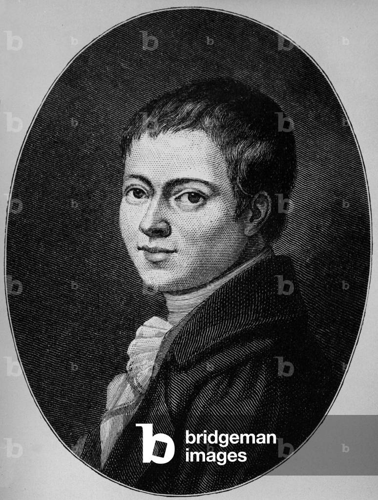 Heinrich von Kleist (1777-1811) German writer, engraving