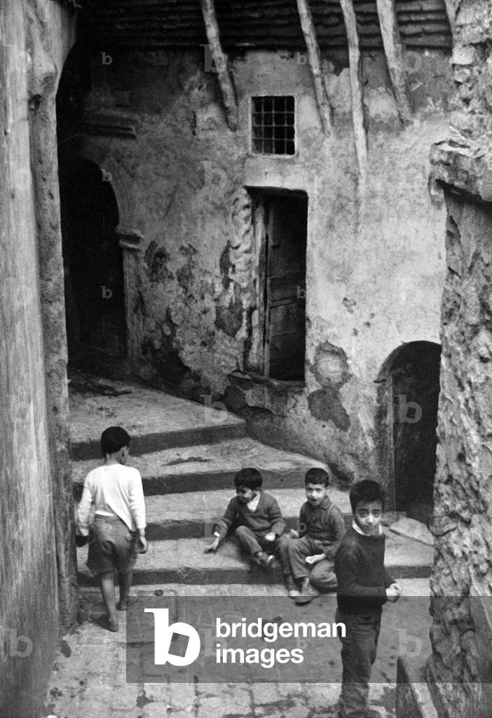 Street scene in the kasbah in Algiers