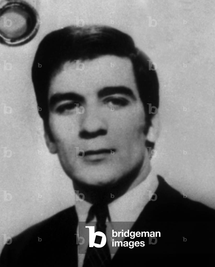 ID photo of Jean Claude Kella French drug dealer on 13 November 1971 after his arrest in New York Neg: D38237