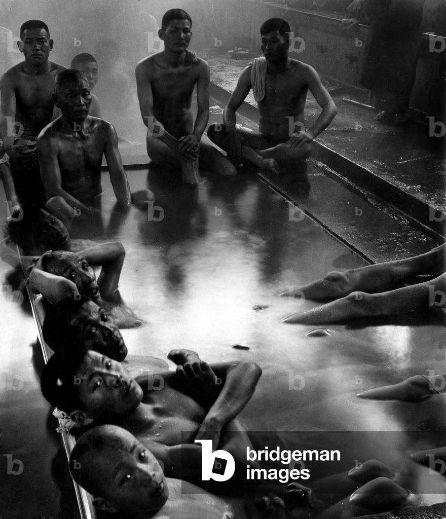 A public bath in a hot Japanese spring
