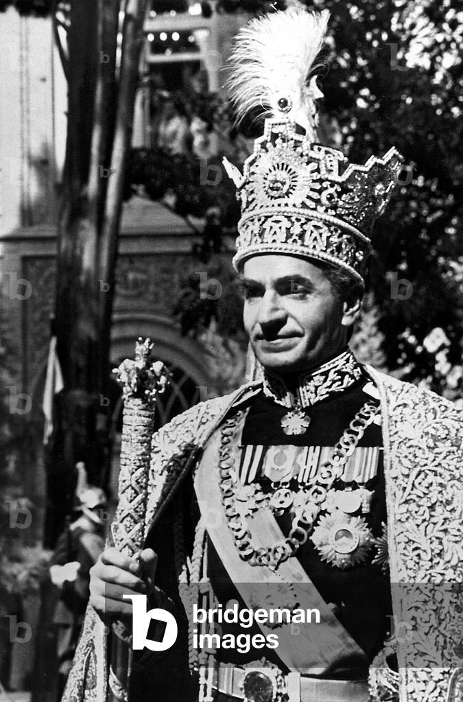 Coronation of the last shah of Iran Mohammad Reza Pahlavi in Golestan palace in Teheran on October 26, 1967