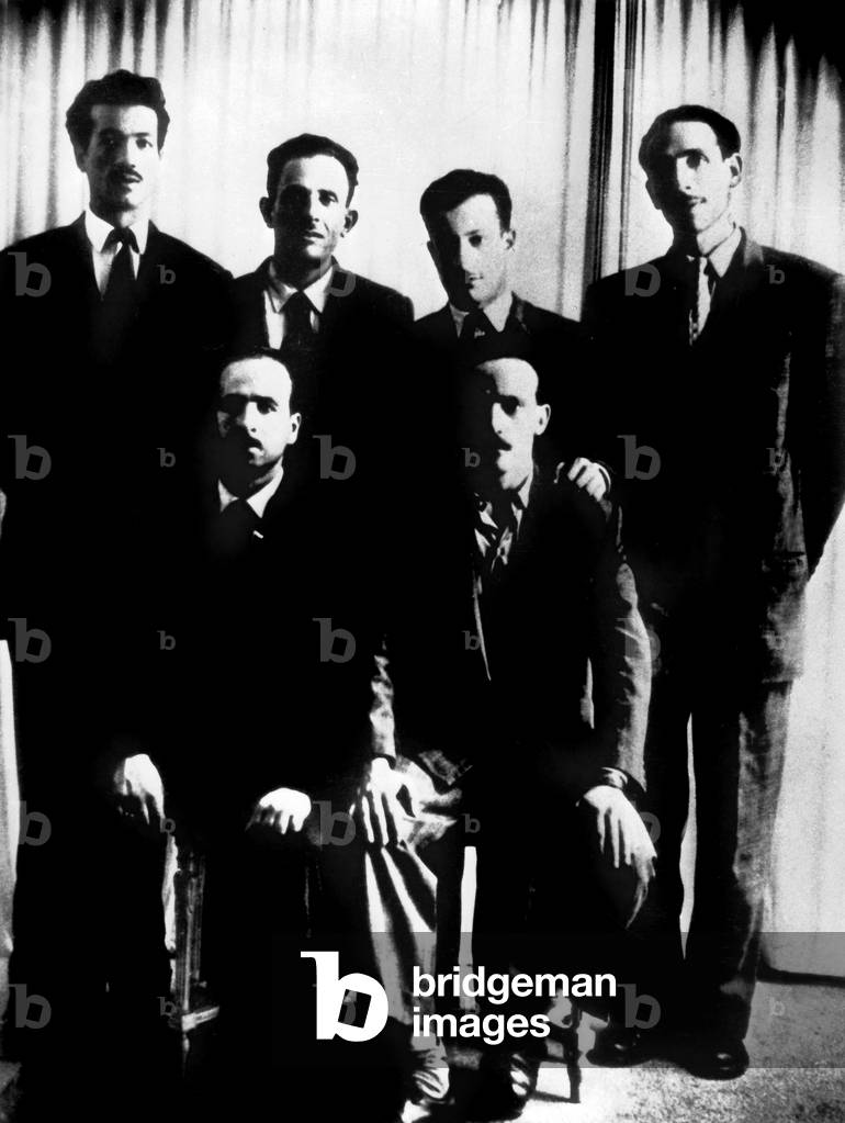 Group of Algerian Rebels, 1954 (b/w photo)