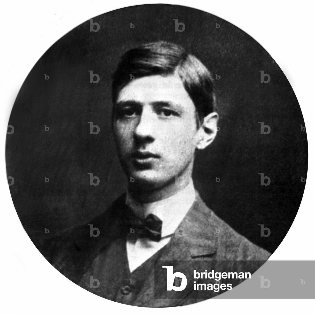young Charles De Gaulle (1890-1970) when student in 1909