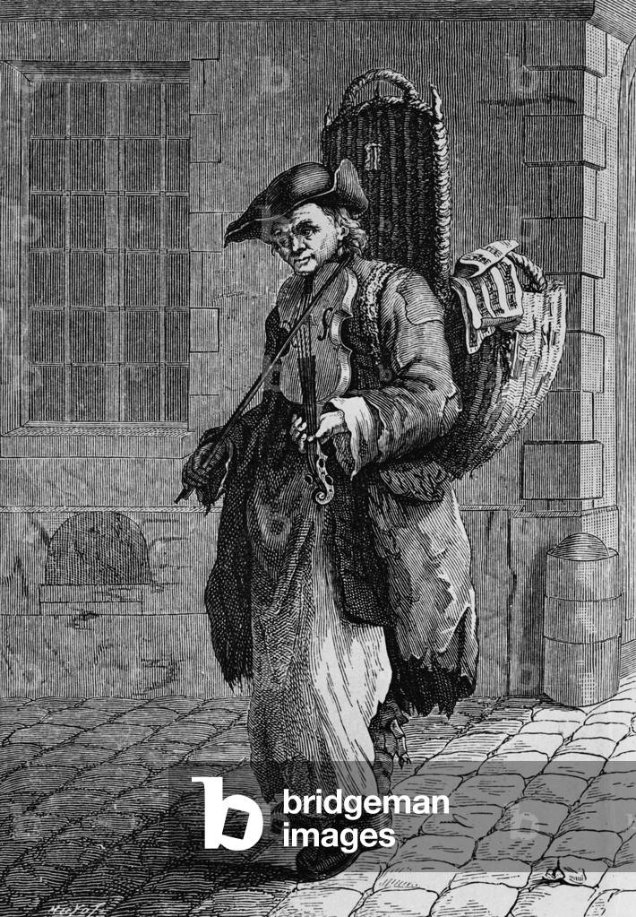 Travelling musician after Inguf 18th century