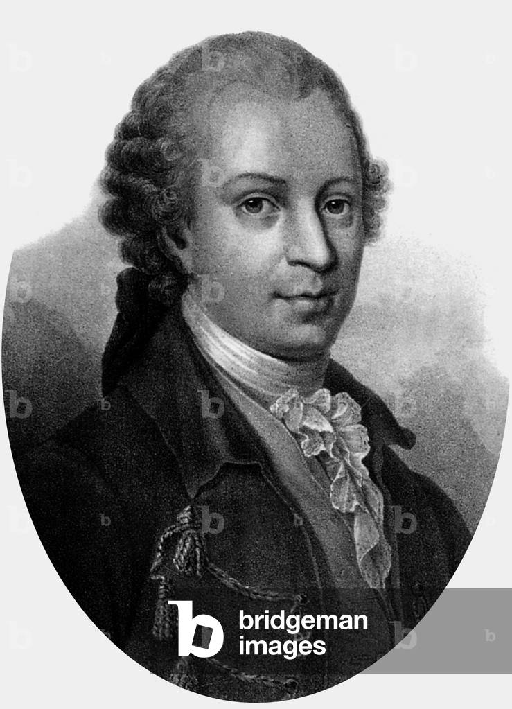 Gotthold Ephraim Lessing (1729-1781) German writer and philosopher, engraving