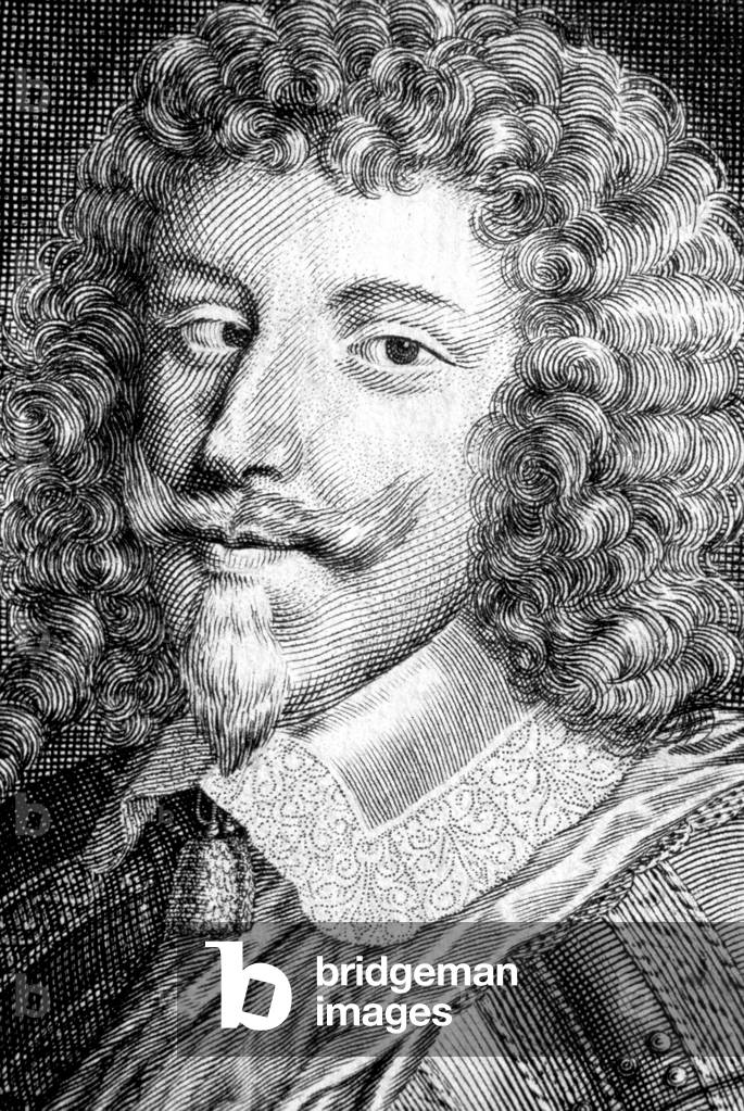Henry II (1595-1632) Duke of Montmorency , godson of French King  HenriIV , admiral of France, engraving