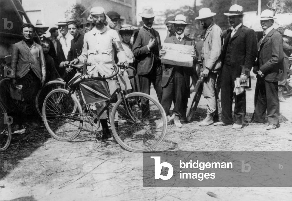 Belgian cyclist Marcel Kerff during 1st Tour de France, 1903