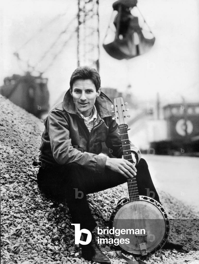 French Singer Hugues Aufray before Eurovision song contest (France representative) here in Copenhague Denmark March 21, 1964