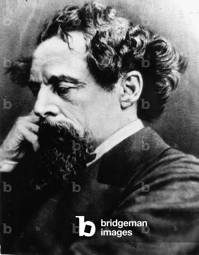 Charles Dickens (b/w photo)