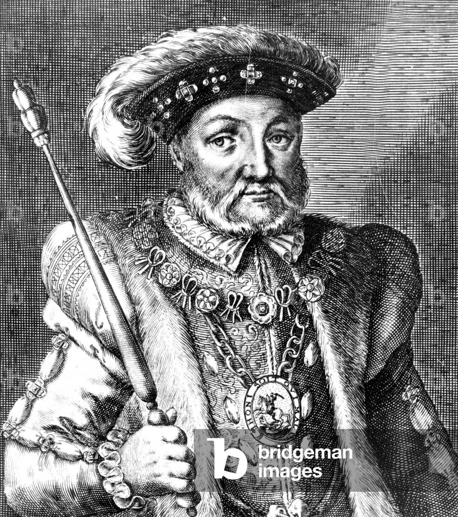 Henry VIII (1491-1547) King  of England in 1509-1547, engraving