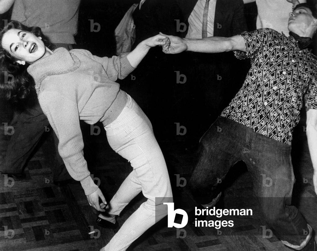 Shirley Ann and Robin Gibbs (McMillan's nephew) dancing rock n roll January 21, 1957