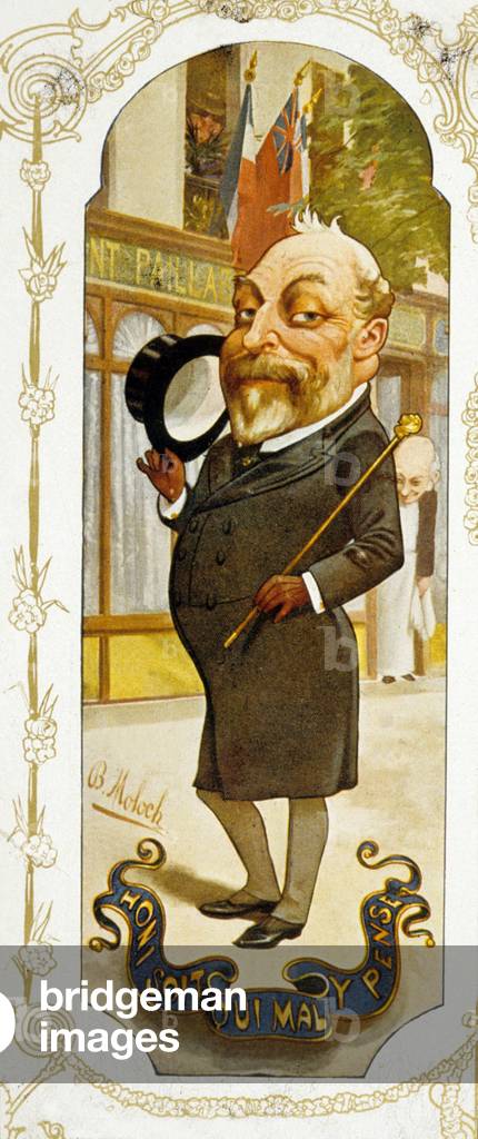 Edward VII (1841-1910) King  of England in 1901-1910 (print)