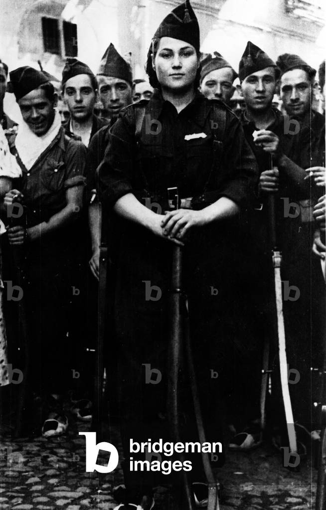 Francisca Solano, young militiawoman (republican), shot by nationalists rebels during Spanish cicil war (1936-1939)