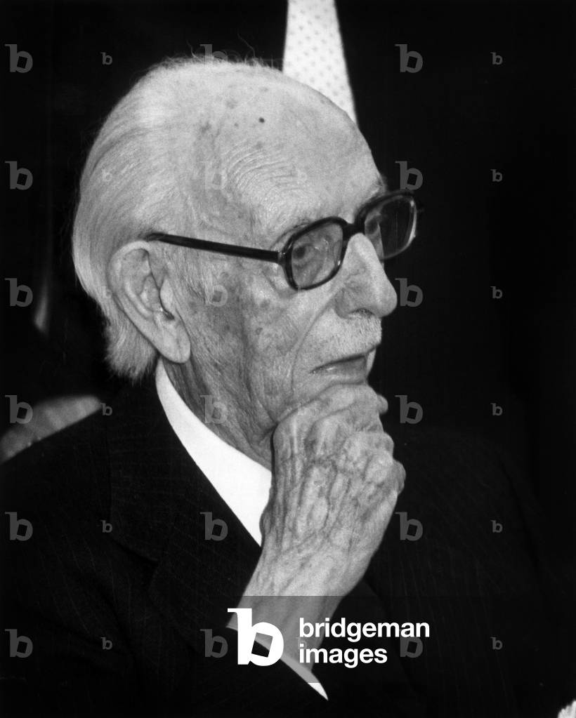 Spanish journalist and writer Jose Maria Peman y Pemartin (1897-1981) at home in Cadix on July 20, 1981