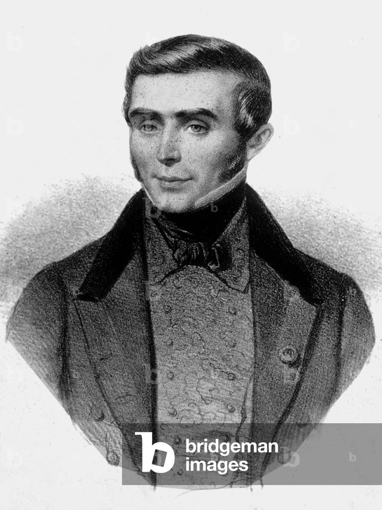 Eugene Scribe (1791-1861) French writer, engraving