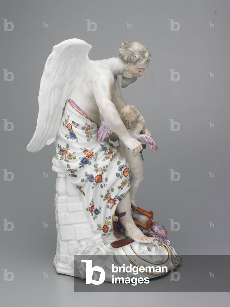 Time Clipping the Wings of Love, fabbrica di porcellana Chelsea-Derby, 1775 ca. (porcellana a pasta morbida)