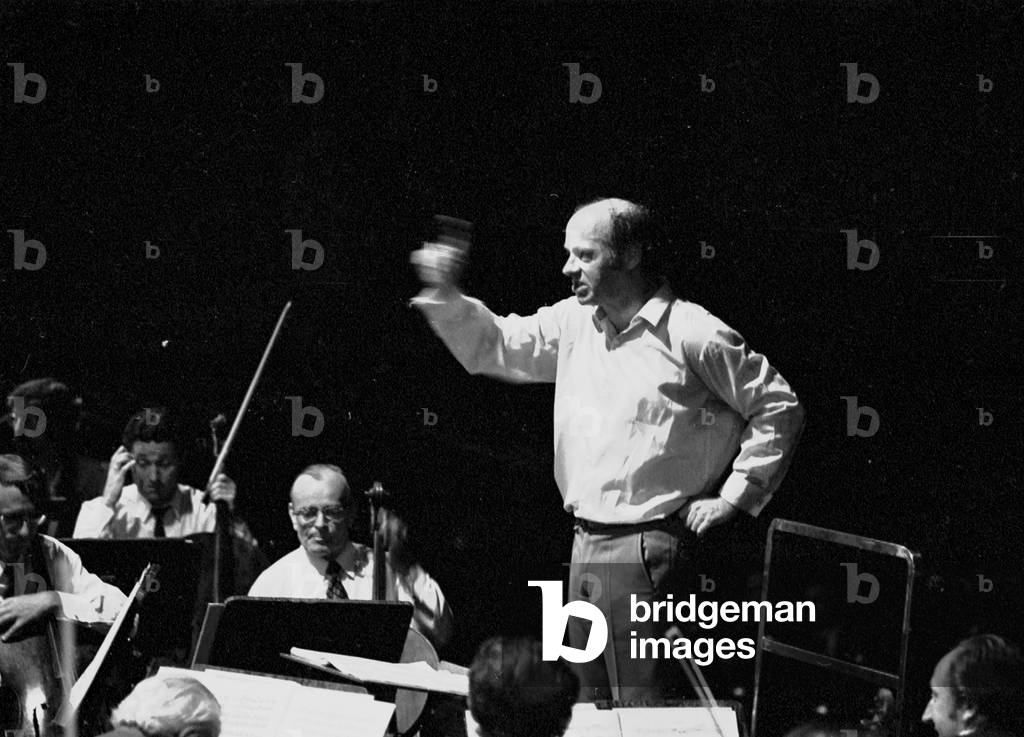 "Bernard Haitink durante un" di Eduardo Comesaña, b/w