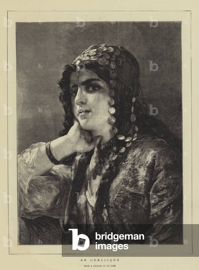 Ein Odalisque (Gravur)