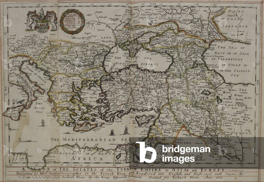 Map of the Turkish empire.