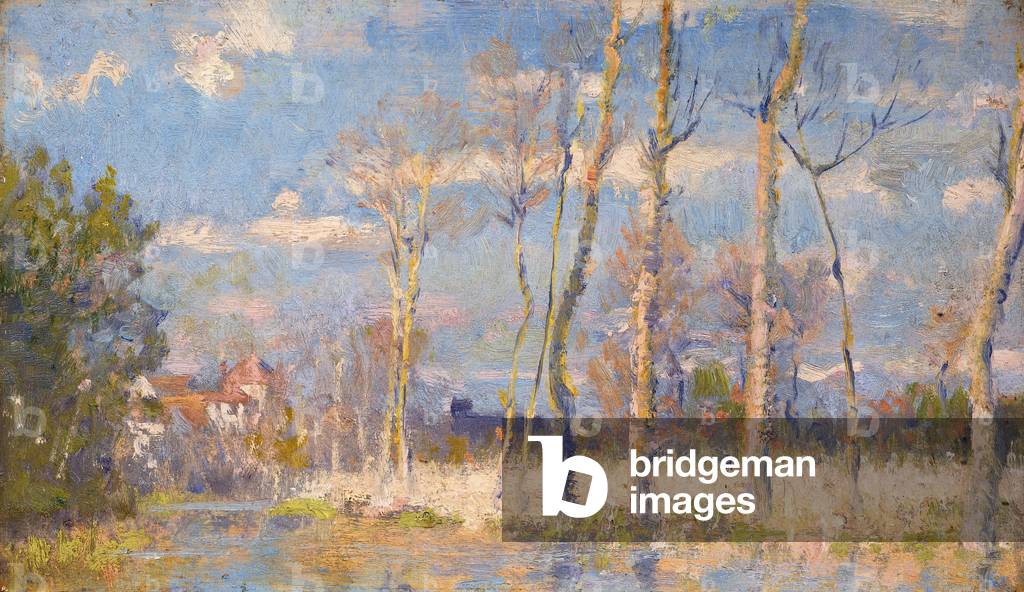 Immagine di Dipinto "Primi giorni di primavera (olio su tavola)" di Robert William Vonnoh