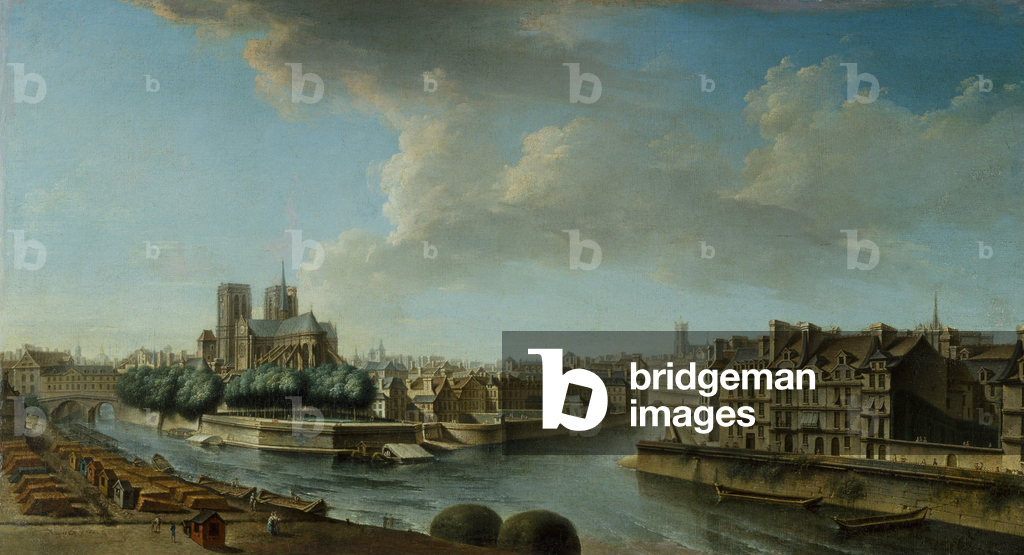 Le Chevet de Notre-Dame et la Pointe occidentale de l'Ile Saint-Louis, in 1769 (Öl auf Leinwand)