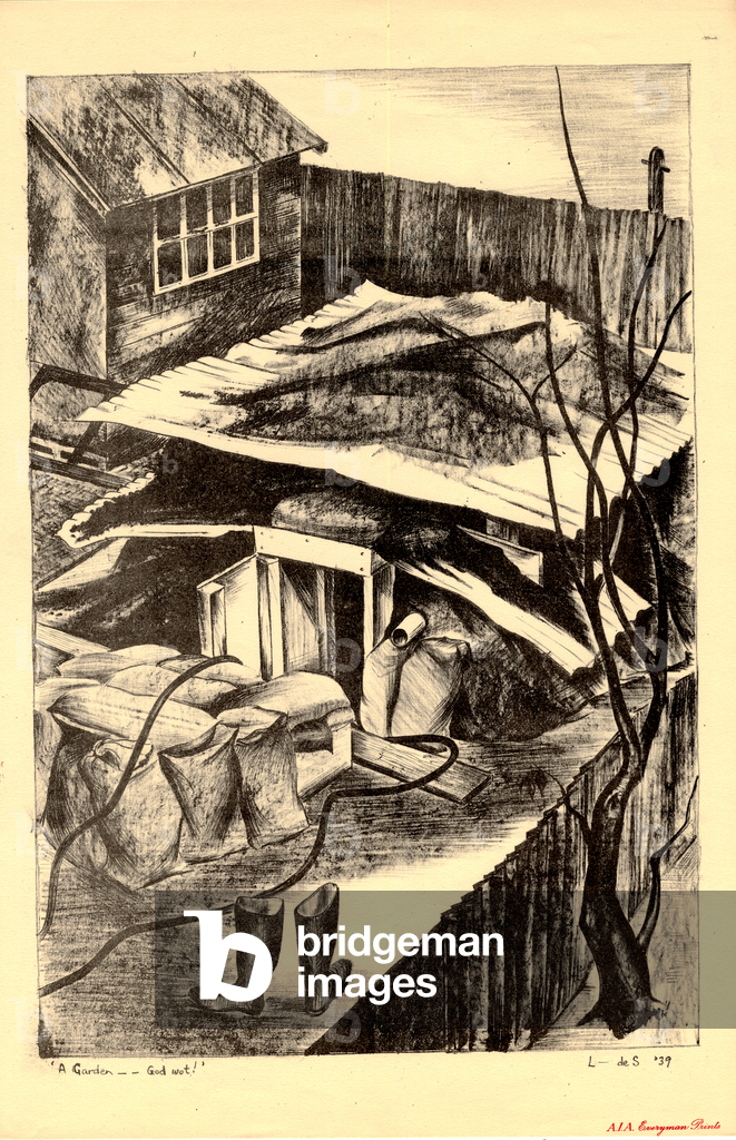 Ein Garten-Gott Wot, 1939 (Tusche & Lithographie)