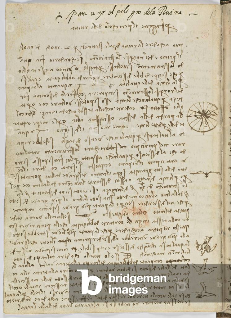 "Codice sul volo degli uccelli" 1505 di Leonardo da Vinci