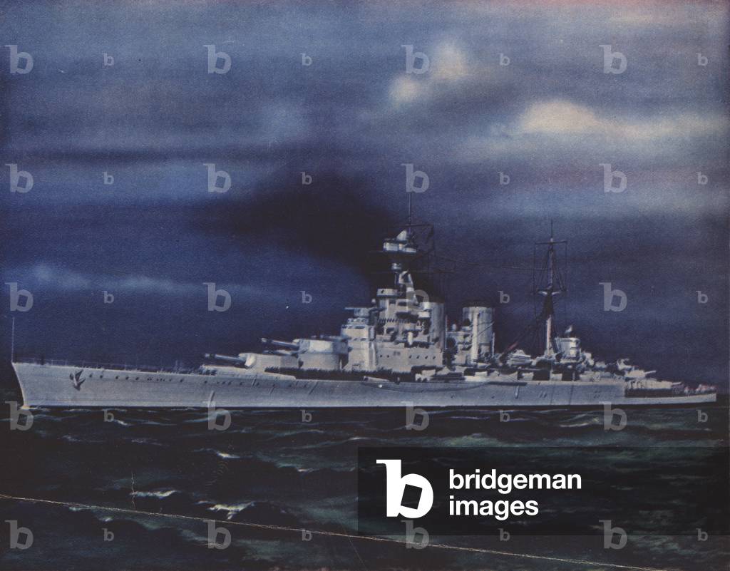 Immagine di Fotografia "HMS Hood (foto a colori)" 1901 di English Photographer
