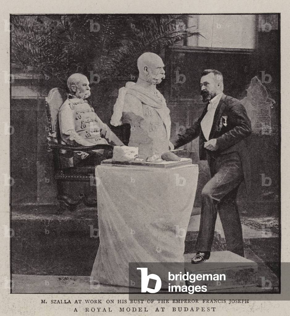 Image de Estampe représentant Un modèle royal à Budapest (photo n/b) par English photographer
