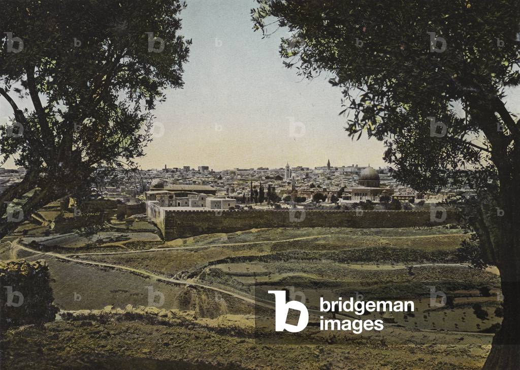 Image of Print depicting Jerusalem (colour photo) by European Photographer