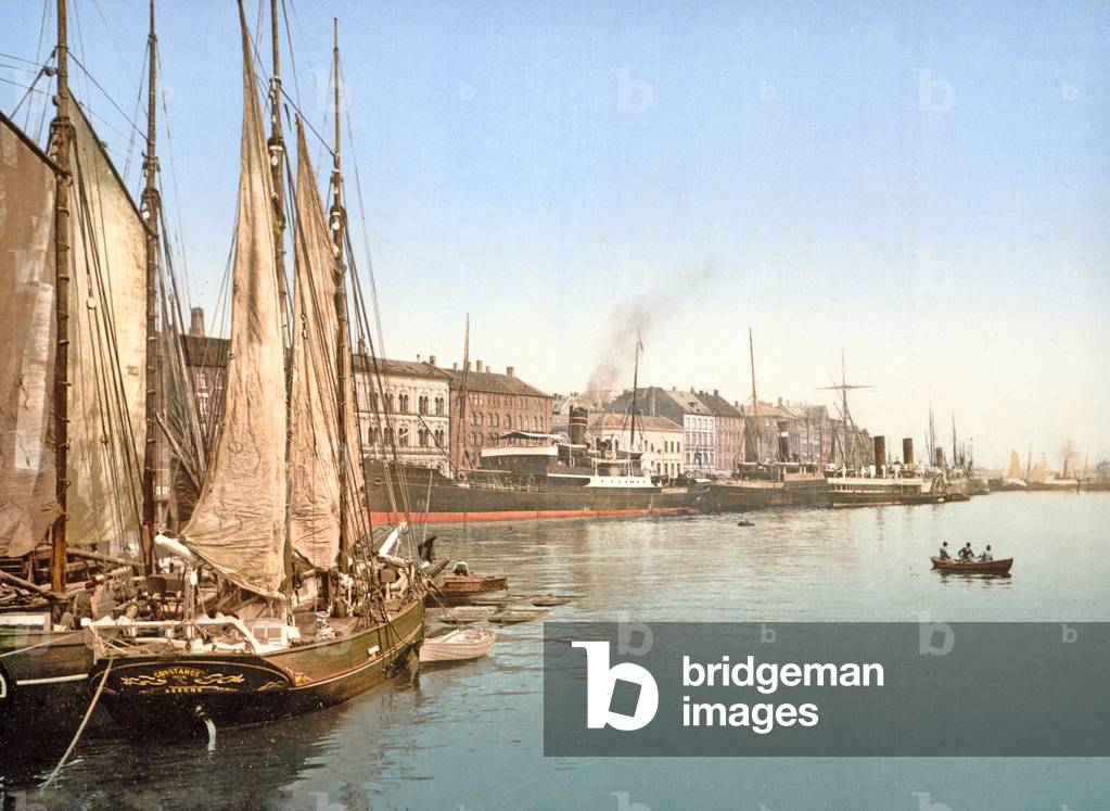 "Ansicht von Havnegade" 1900 von Danish Photographer
