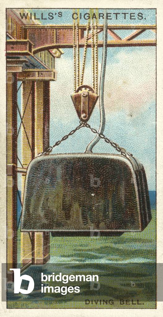 Diving Bell (chromolitho) by English Artist