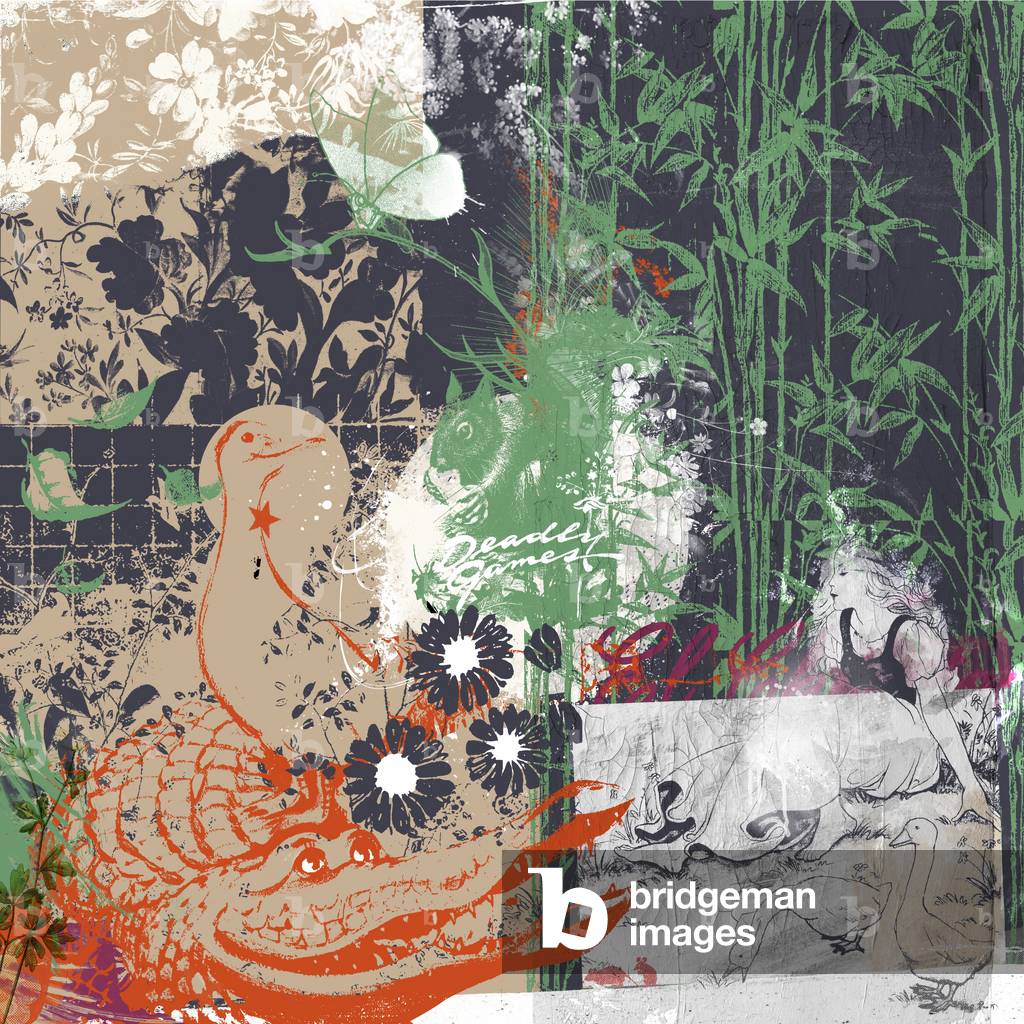 Deadly Games, 2017 (Collage su tela)