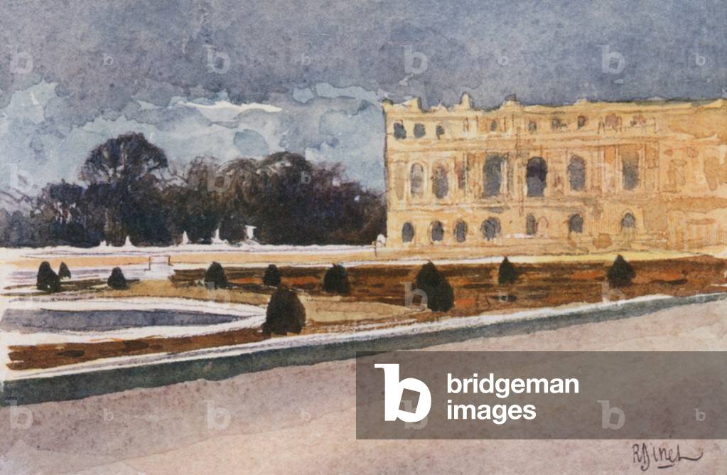 Palazzo dal Parterre meridionale, Versailles (colore lito)