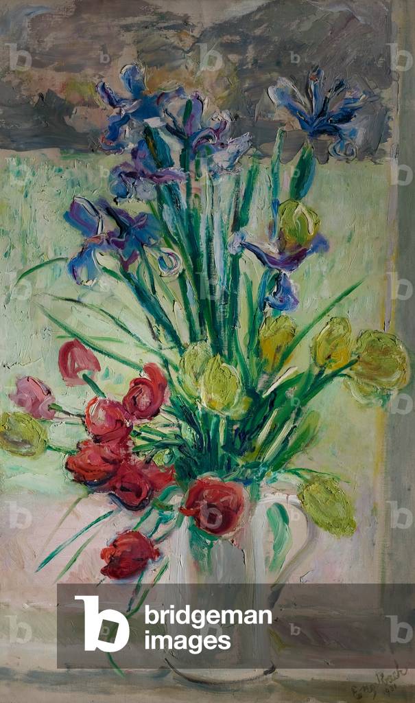 Tulipani e iris, 1931 (olio su tela)