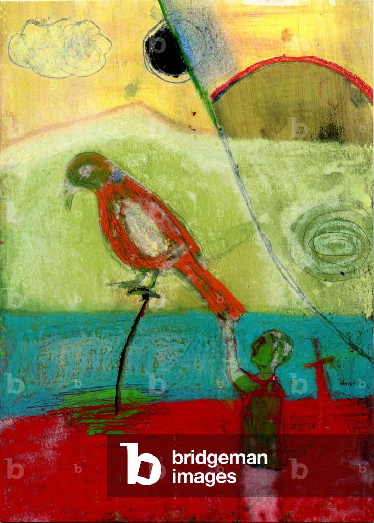 Image of Painting depicting Orange Bird 2013 by Gigi Sudbury